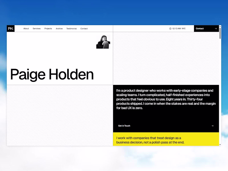 Cover image for Product designer portfolio website design in framer