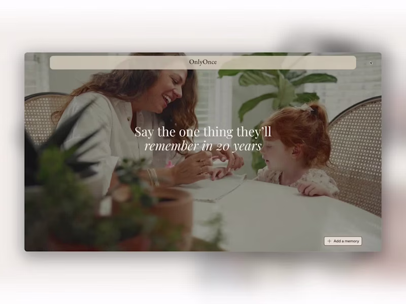 Cover image for Landing page design + Webflow implementation for OnlyOnce