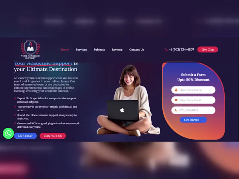 Cover image for Online Institute Website Development
