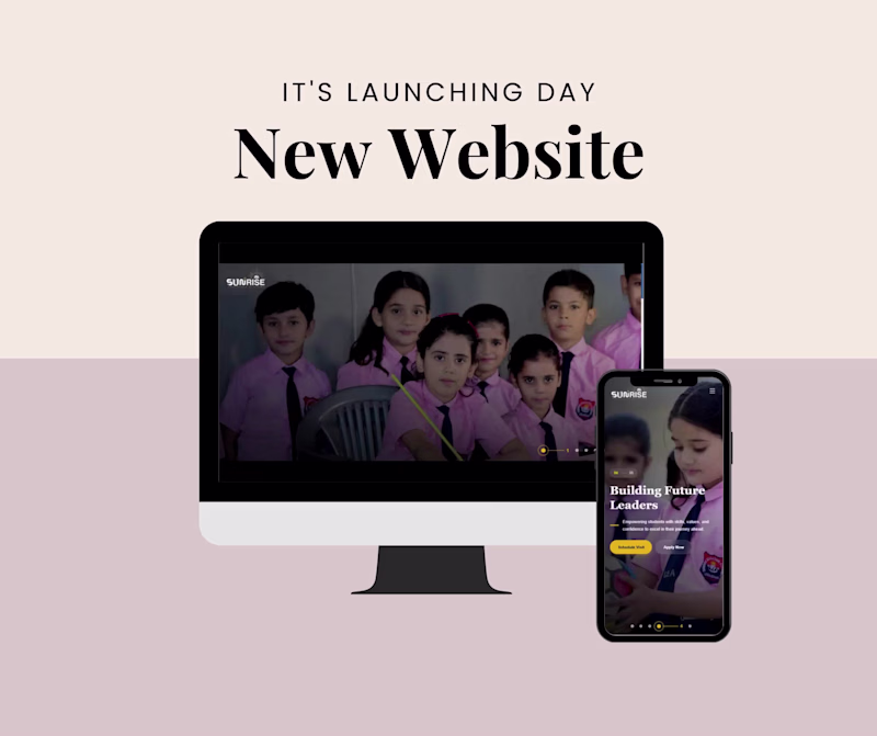 Cover image for Sunrise Education Academy – School Website Development A mod...