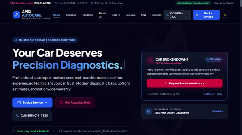 Cover image for Custom full-stack website for an