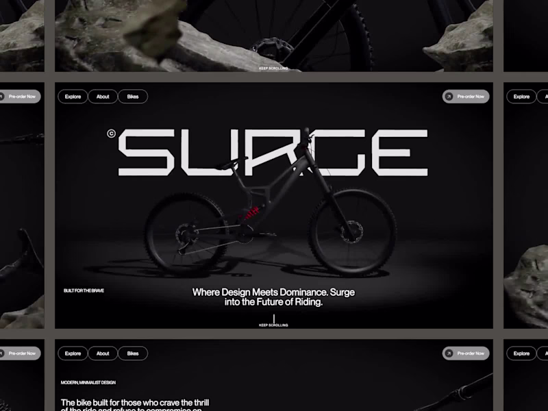 Cover image for Surge: An Immersive 3D Product Experience for Modern Brands