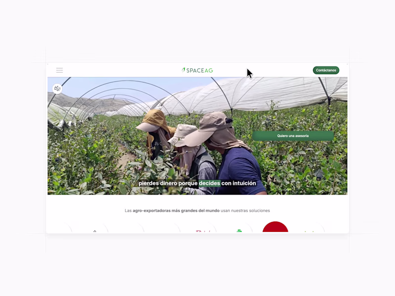 Cover image for Website for Agtech Startup, Space
