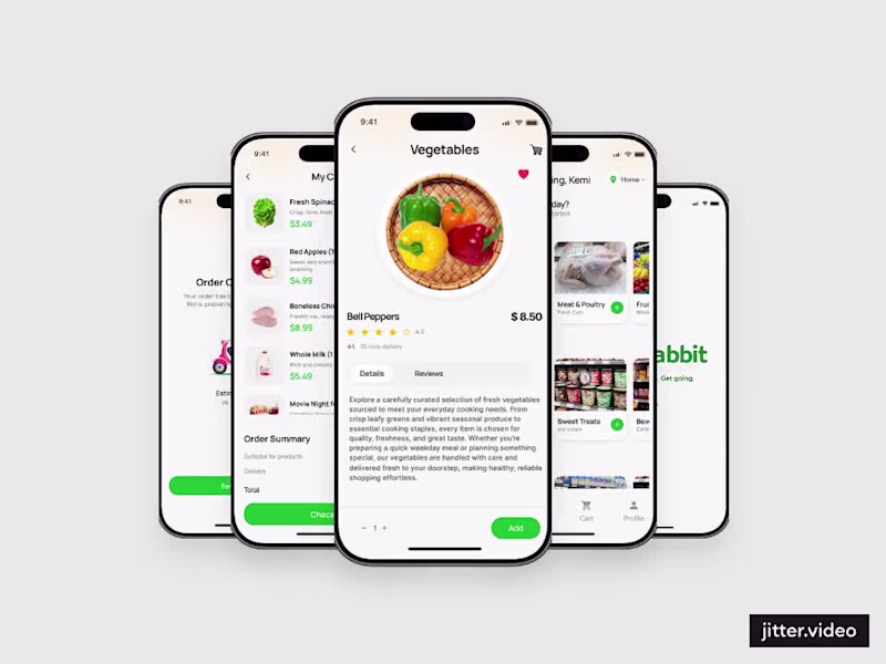 Cover image for Grabbit: A Personalized Grocery Shopping Mobile App Design