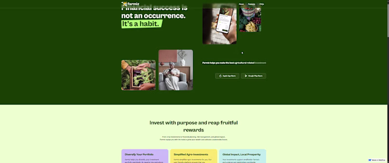 Cover image for Farmiz Agricultural Investment Website
