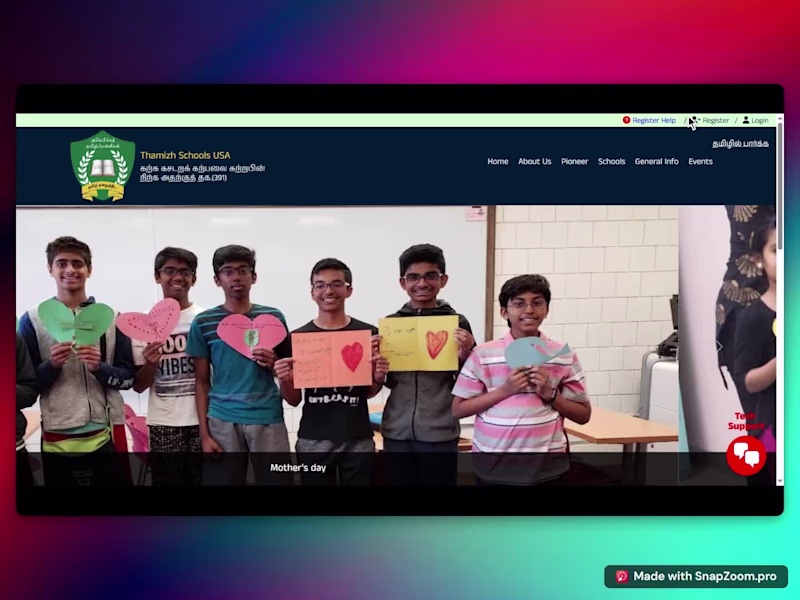 Cover image for Thamizh Schools USA – WordPress