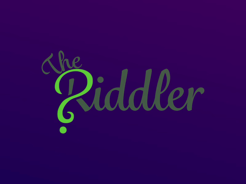Cover image for The Riddler: Typographic Logo Design