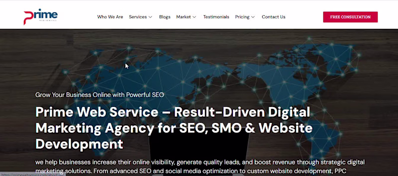 Cover image for Prime web service LLC