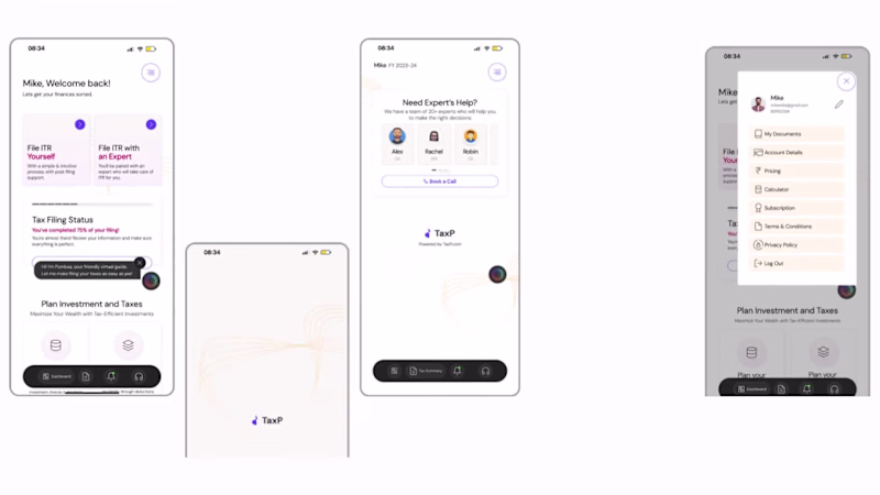Cover image for UI/UX Design for TaxP's AI-Driven Tax Planning Platform