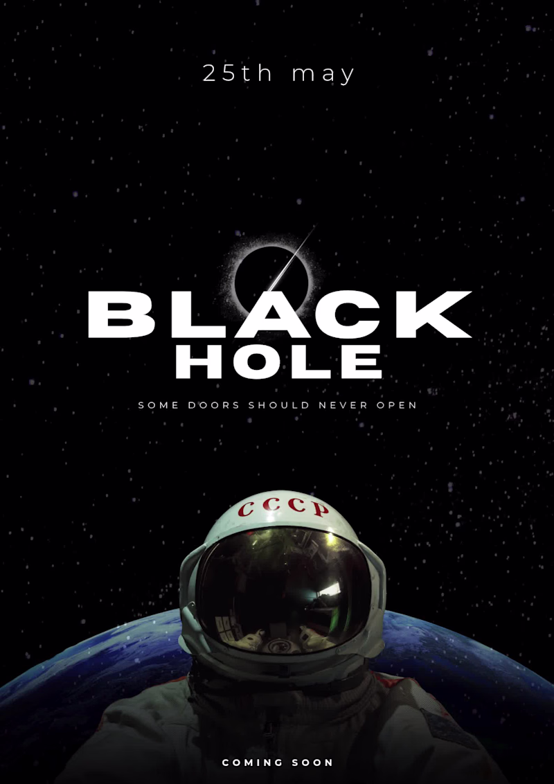 Cover image for BLACK HOLE Teaser Poster Design
