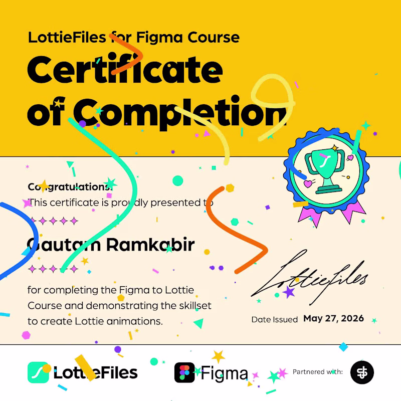 Cover image for LottieFiles for Figma Certification