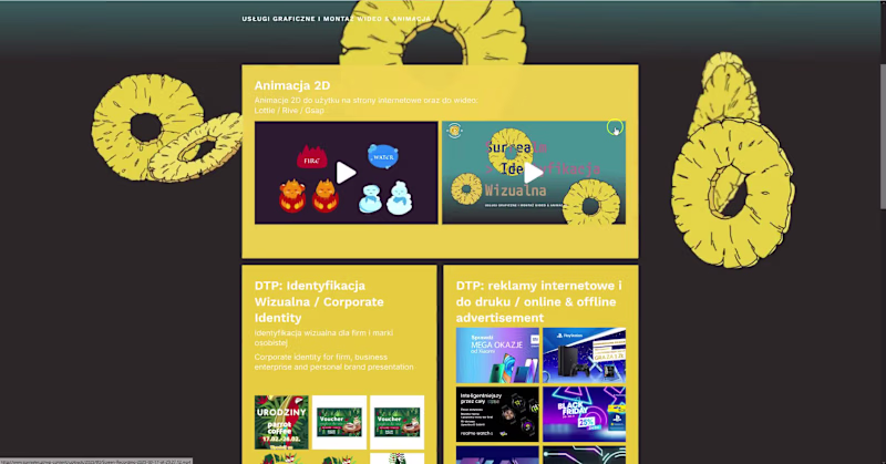 Cover image for Unique Animated Website Creation