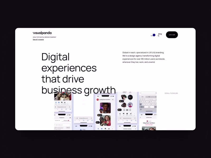 Cover image for visualpanda.com — Webflow Development & Interaction Build