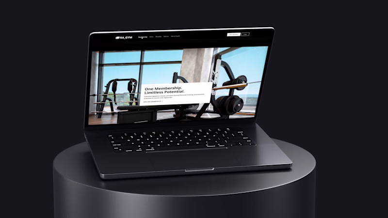 Cover image for RA_GYM Website – UI Concept