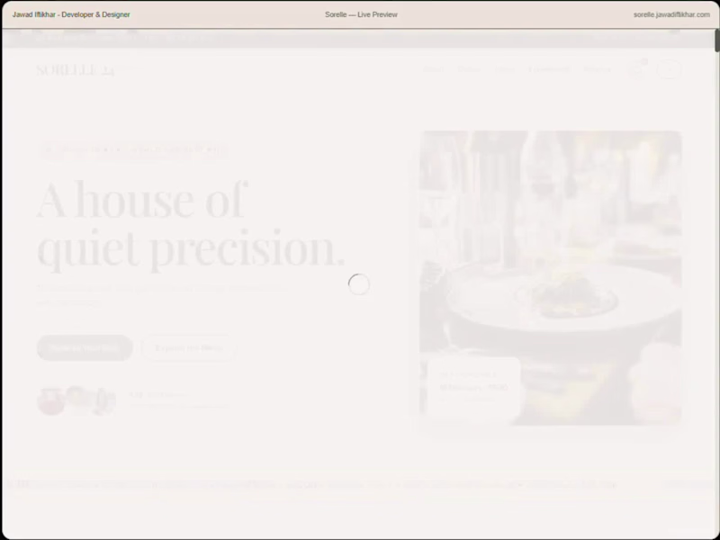Cover image for SORELLE 24 — Restaurant Theme