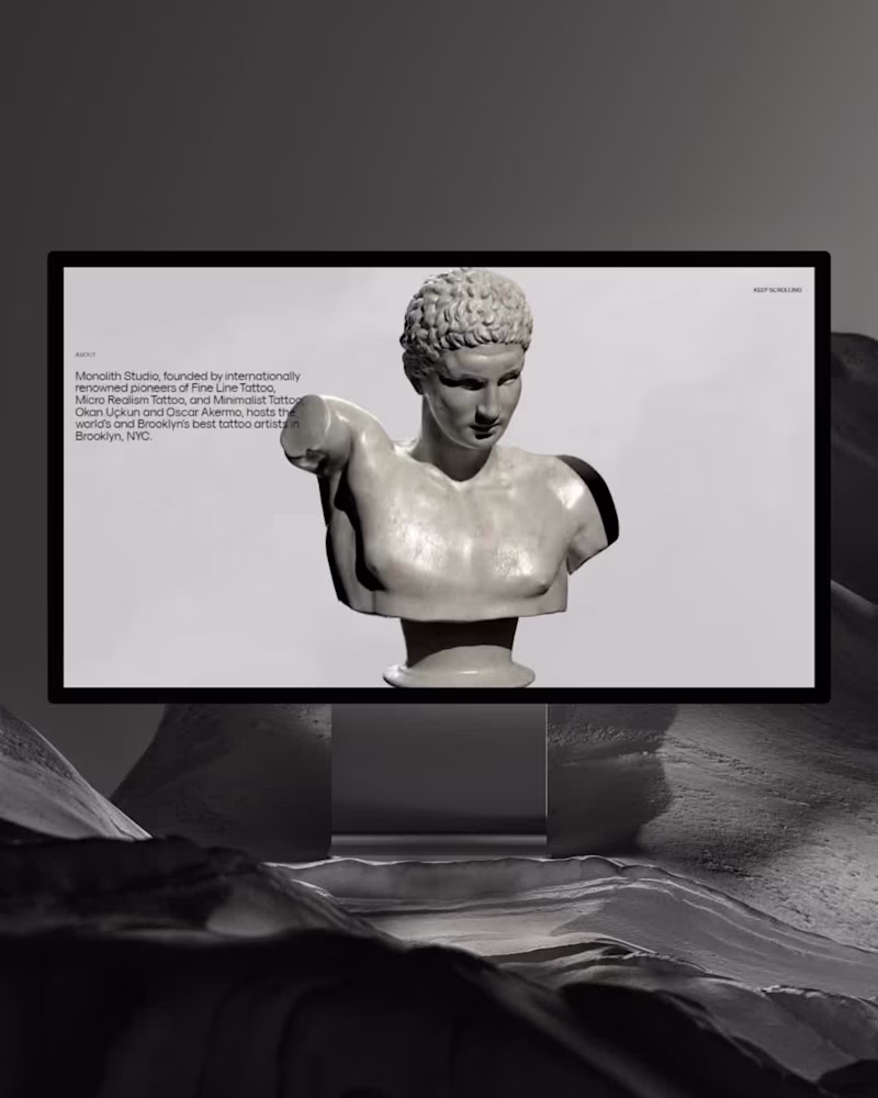 Cover image for Website for Monolith Studio, a
