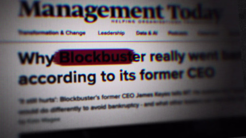 Cover image for "The Fall of BlockBuster" - YouTube Intro