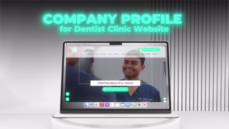 Cover image for Company Profile for Dentist Clinic Website