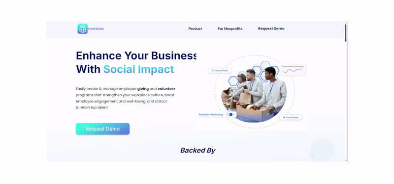 Cover image for Webflow Landing Page for Fundwurx - Design & Development