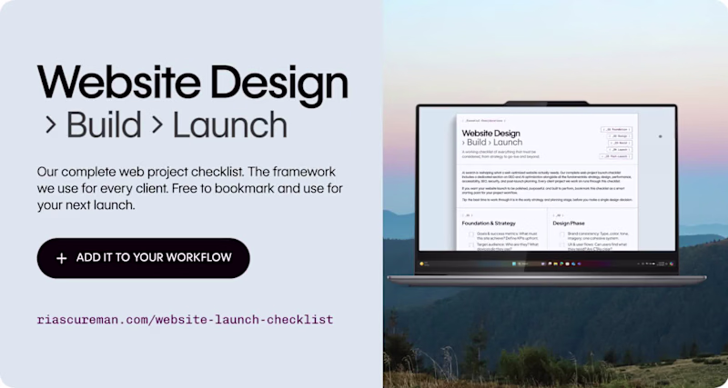 Cover image for Our complete web project checklist