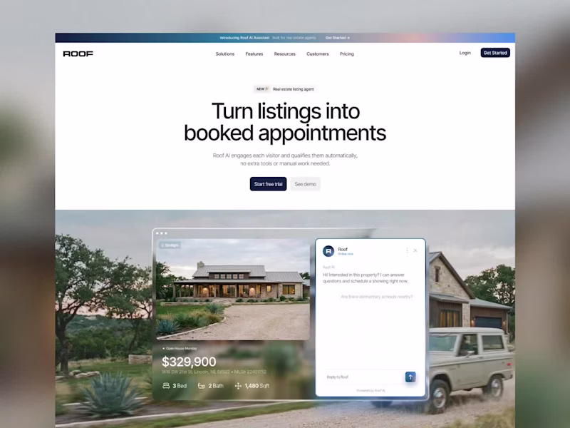 Cover image for Landing Page Design & Ad Creatives | Roof AI