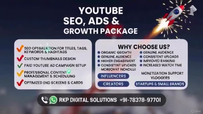 Cover image for Boost your YouTube channel with expert SEO, high-performing ...