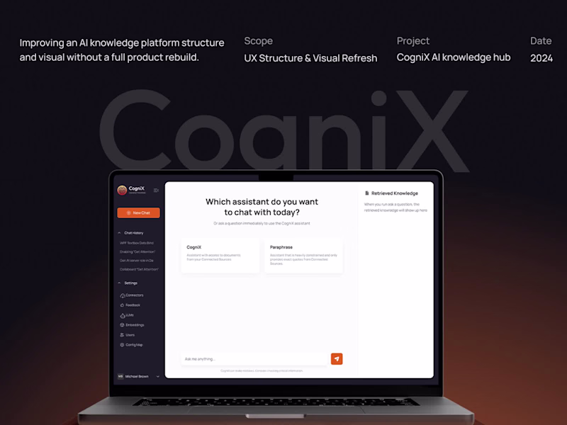 Cover image for AI Knowledge Platform Redesign