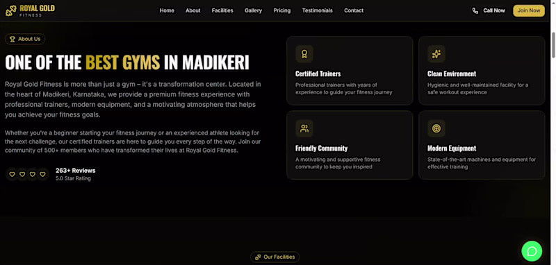 Cover image for 🌐 Project: Royal Gold Fitness