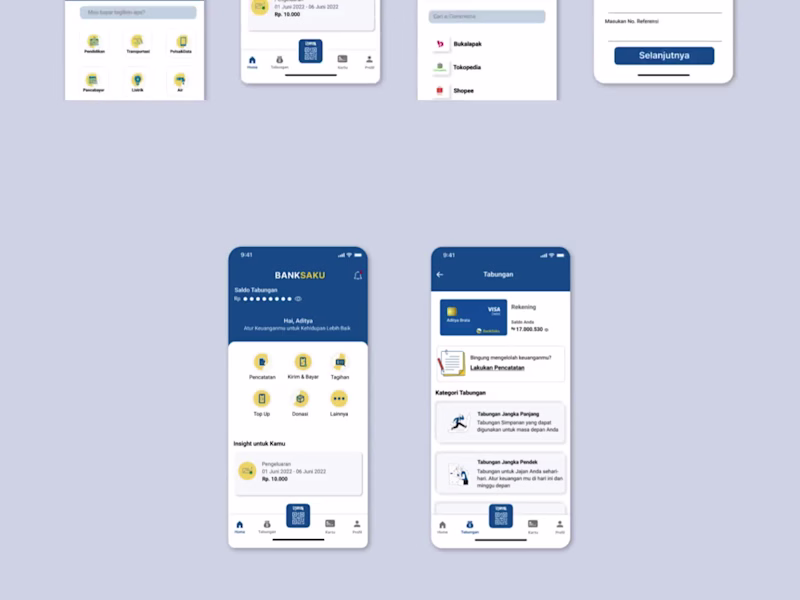 Cover image for Mobile App Design for BankSaku