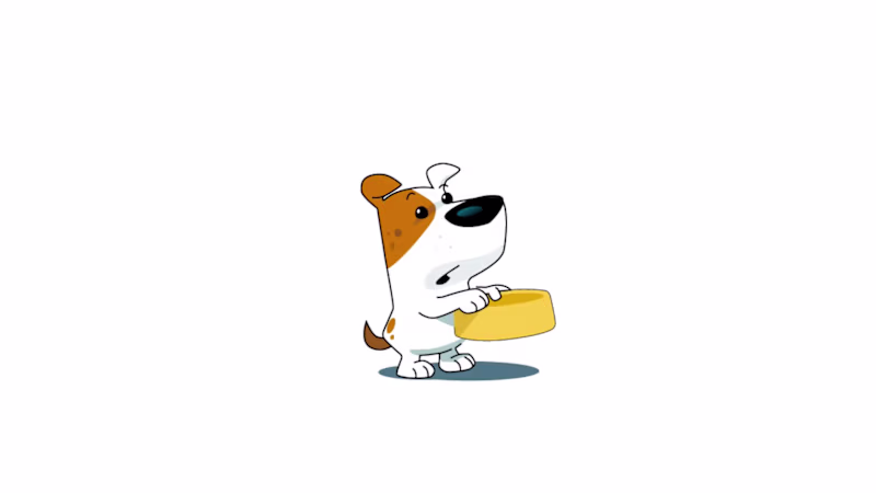 Cover image for Animated logo mascot for Hungrydog