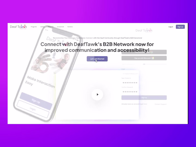 Cover image for DeafTawk Case Study - Project