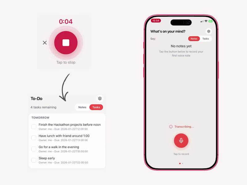Cover image for AI Voice Note & Voice Todo List Development
