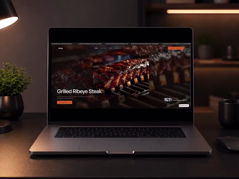 Cover image for Aleia - Framer Restaurant Template
