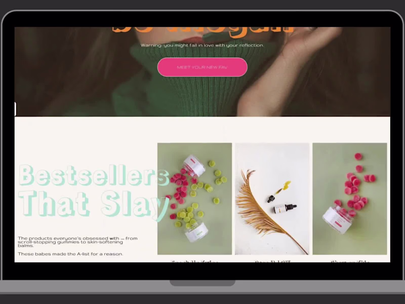 Cover image for Juiced & Loose – Bold Website Design for a Gen Z Skincare Brand