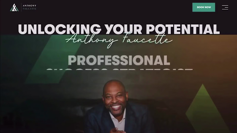 Cover image for Website for Anthony Faucette’s Personal Brand on Wix Studio