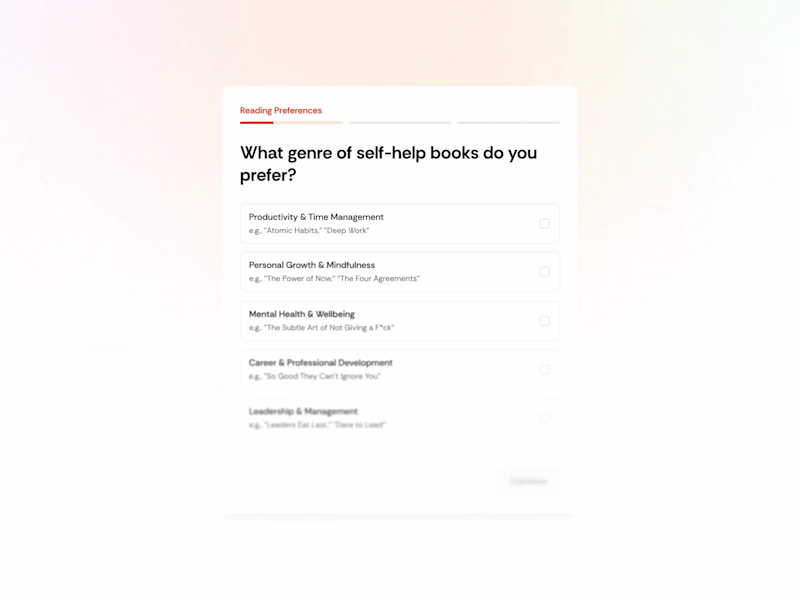Cover image for Reading App AI Onboarding Design