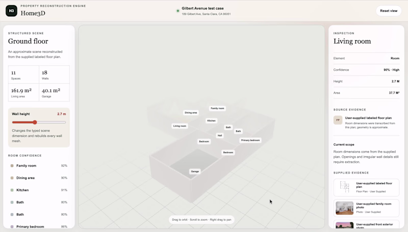 Cover image for Home3D is an AI-assisted property
