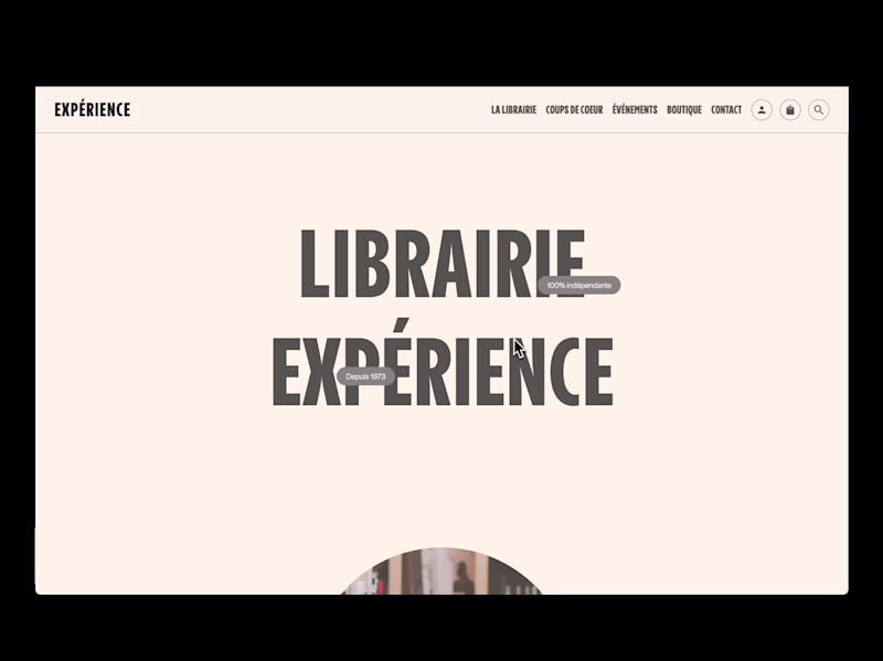 Cover image for Responsive web development for "Librairie Expérience"