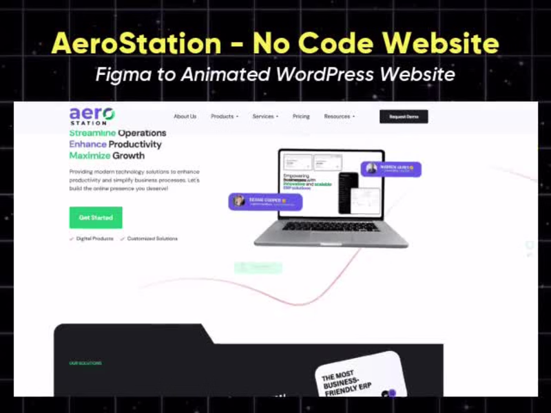 Cover image for Website Development for Aero Station