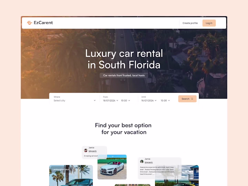 Cover image for Car Rental Website & App 