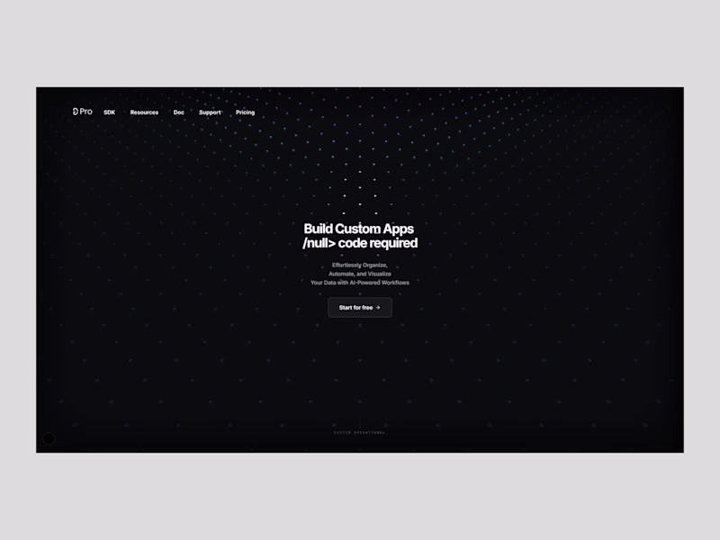 Cover image for No-Code App Builder Landing Page