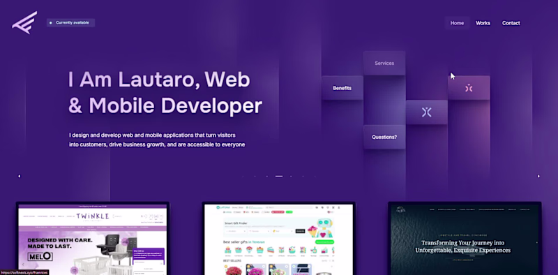 Cover image for Professional portfolio website