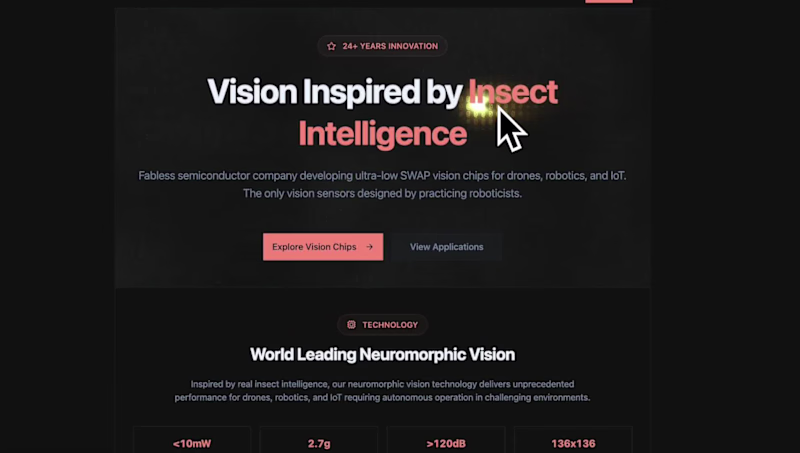 Cover image for Concept redesign for Centeye. Vision sensors and processors ...