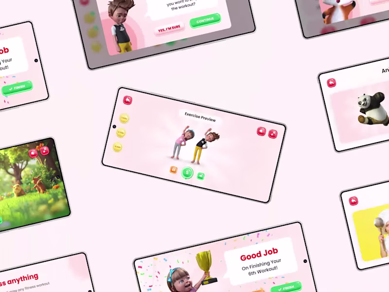 Cover image for Fitness for Kids | Kids Workout & Wellness Mobile App