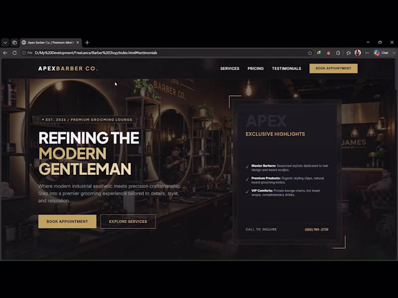 Cover image for A premium, highly responsive landing