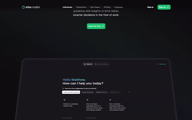 Cover image for Atlas Copilot Website Brought to Life with Webflow