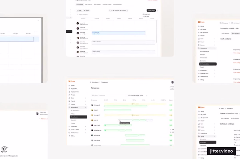 Cover image for Some screens from Shifts product for CrazeHQ