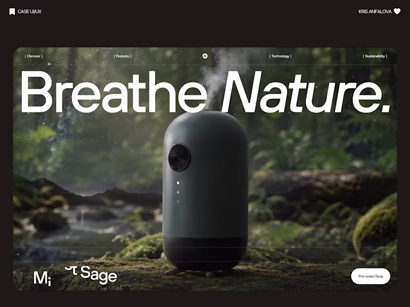 Cover image for Breathe Nature Landing Page Design