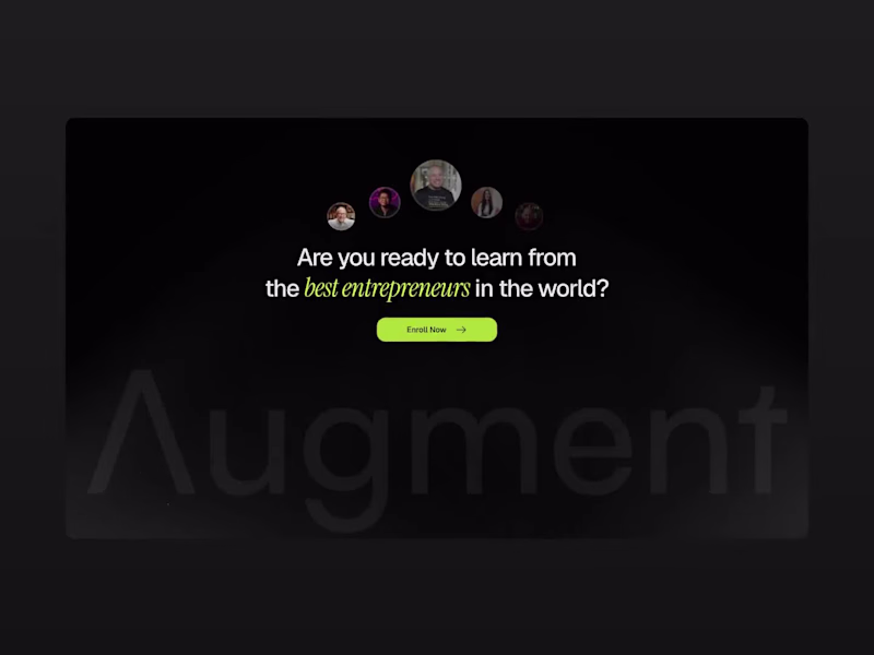 Cover image for Augment Website Redesign
