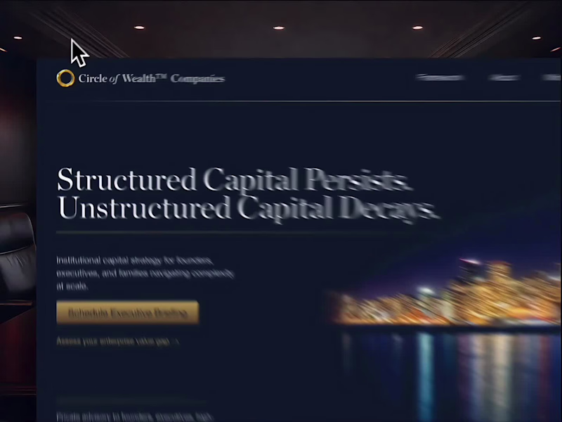 Cover image for Webflow Redesign — Wealth Advisory & Capital Strategy Firm